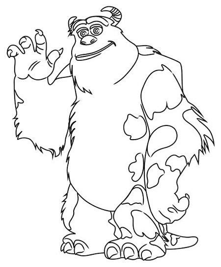 Sully Monster Inc Coloring Disney Page Sully Monsters Inc Disney Coloring Pages Coloring Pages