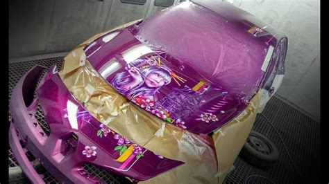 How To Paint A Car Guide From Start To Finish Purple Airbrush On