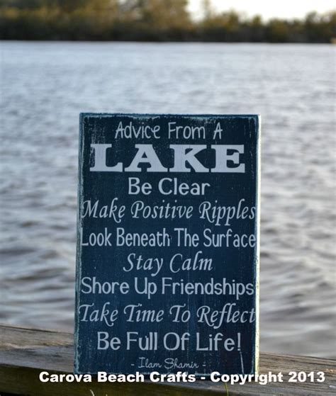 Signs Lake Quotes Quotesgram