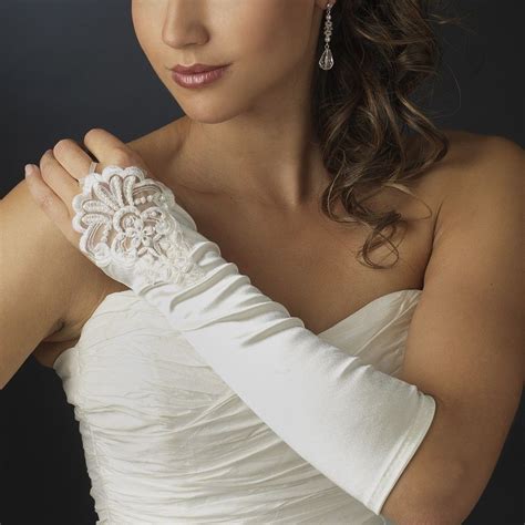 Formal Below The Elbow Fingerless Bridal Gloves GL 211 Wedding Dress