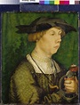 Portrait of a Mr Weiss from Ausgburg - Hans Holbein d.Ä. come stampa d ...