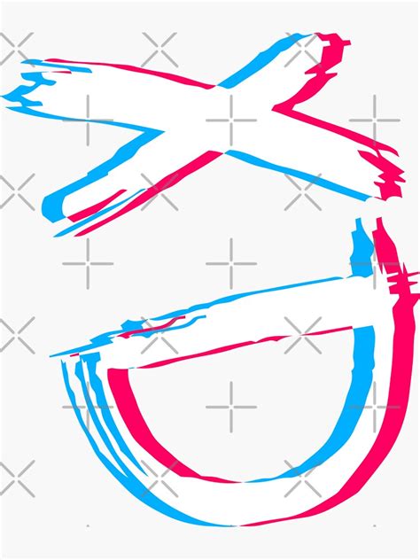 Xd Emoji Sticker For Sale By Dixdart Redbubble