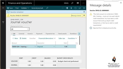 General Ledger Daily Procedures In Microsoft Dynamics 365 For Finance