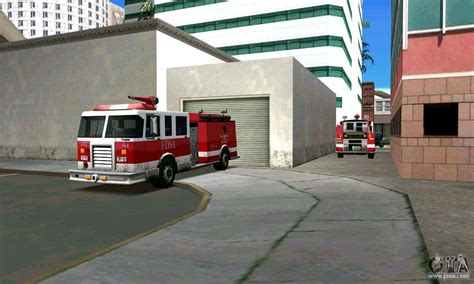 Realistic Fire Station In Los Santos For Gta San Andreas