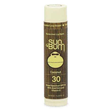 It contains spf15 that will defense your lips from uva and uvb rays. Sun Bum Lip Balm - Coconut - SPF 30 - 0.15oz : Target