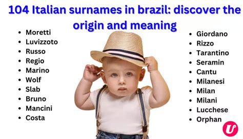 104 Italian Surnames In Brazil Discover The Origin And Meaning