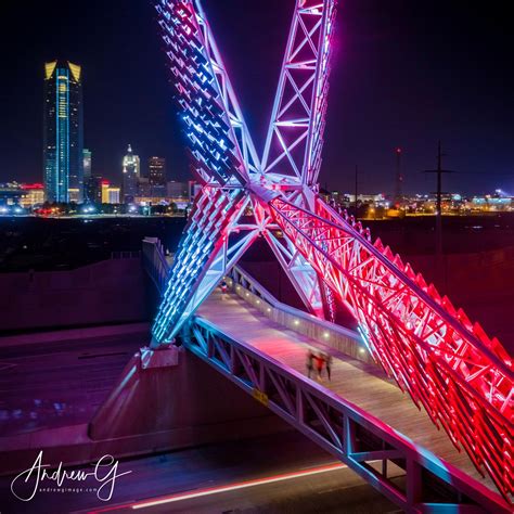 Skydance Walking Bridge Downtown Oklahoma City Oklahoma Rokc