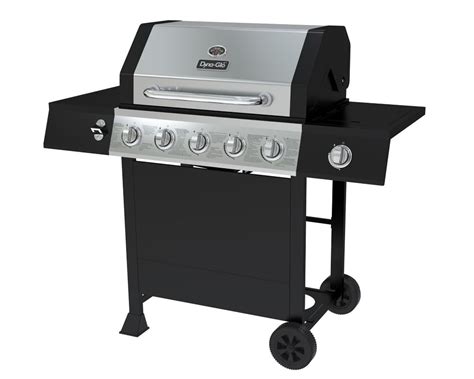Published bbq & grill offers. Dyna-Glo 5-Burner Open Cart Propane BBQ in Stainless Steel ...