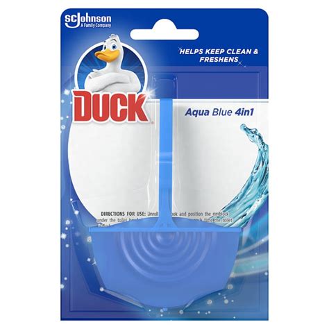 duck aqua blue rim block toilet cleaner 36g