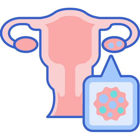 Ovarian Cancer Flaticons Lineal Color Icon