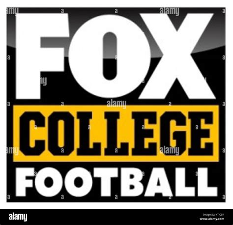 Fox College Football Logo Stock Photo Alamy