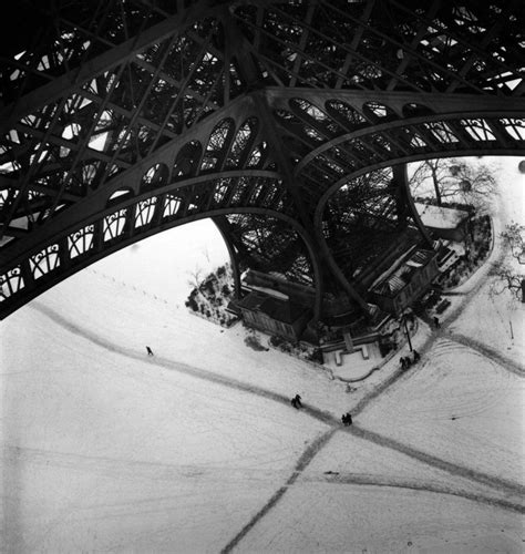 Robert Doisneau Eiffel Tower Winter Paris France In 1945 Robert