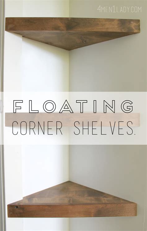 Diy Floating Wood Corner Shelves Diy Corner Shelves Corner Shelf
