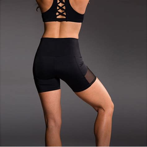 Hot Women High Waist Workout Fitness Short Exercise Quick Dry Sport