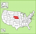Nebraska location on the U.S. Map