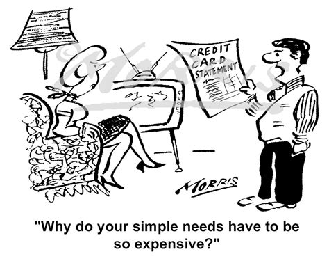Add some humor to your next project with a. Credit card statement cartoon - Ref: 4885bw | Business cartoons