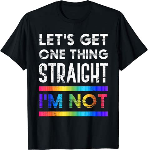 Pride Month Funny Lgbtq Equality Queer Rainbow Flag Lgbt T Shirt Uk Fashion