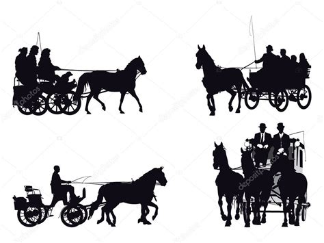 Horse And Carriage — Stock Vector © Artstyle 8007261