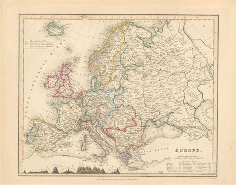 Milners 1850 Map Of Europe Art Source International