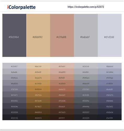 1 Latest Color Schemes With Tan And French Gray Color Tone Combinations