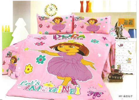 The bed is 66cm high x 72cm wide x 146cm long, more than adequate for your child to enjoy a comfortable night. Dora the explorer bedding sets Children's Girls bedroom ...