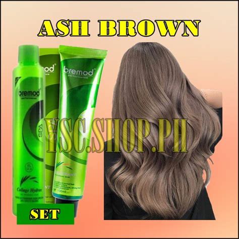 BREMOD ASH BROWN HAIR COLOR SET WITH OXIDIZING Shopee Philippines