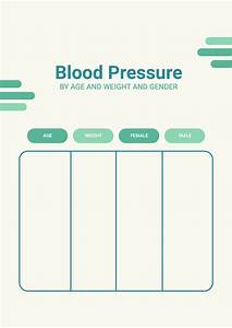 Blood Pressure Chart By Age And Height In Pdf Download