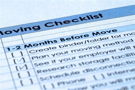 Long Distance Moving Checklist State To State Move