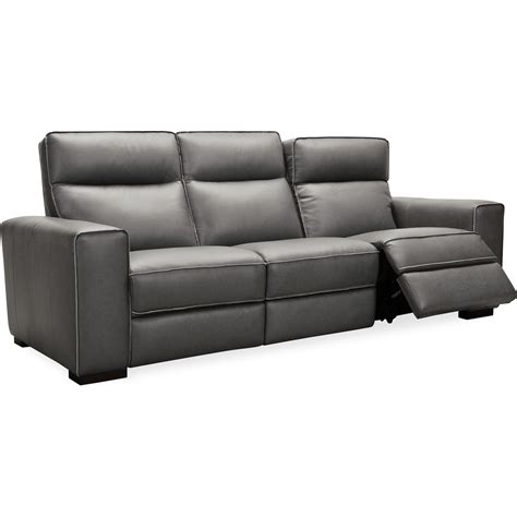 Hooker Furniture Braeburn Contemporary Leather Power Reclining Sofa