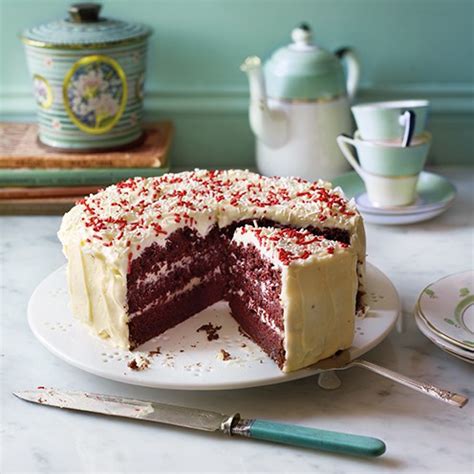 Scrape sides and mix again. Red velvet cake recipe - Good Housekeeping