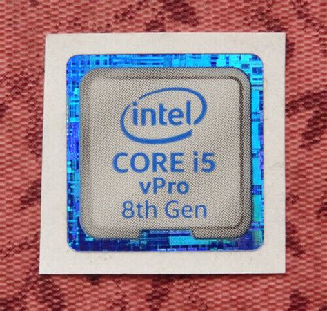 Intel Core I5 Vpro 8th Generation Sticker 18 X 18mm Case Badge Ebay