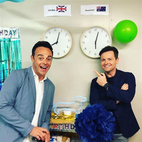 Declan donnelly's home targeted by thieves while family slept upstairs. Ant McPartlin celebrates 44th birthday in Australia with ...