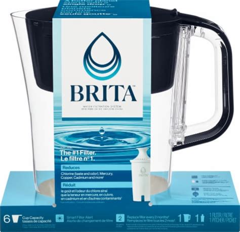 Brita Small Black Cup Water Filter Pitcher With Standard Filter Ct Fred Meyer