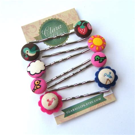 Button Bobby Pins A Super Fun Way To Use All That Adorabl Flickr