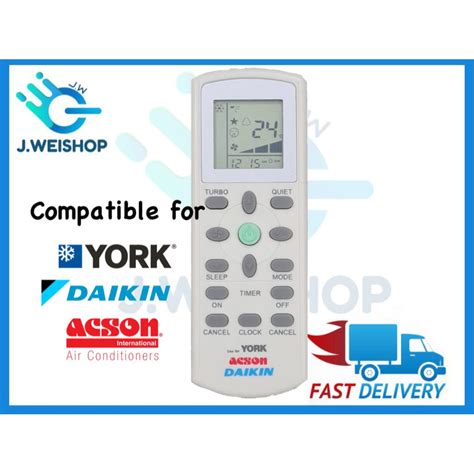 York Daikin Acson Air Conditioner Multi Remote Control ECGS01