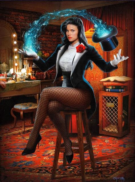 Zatanna Painting On Canvas By Gennadiy Koufay In Charles Dahan S