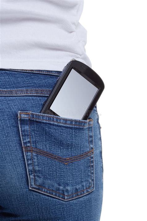 Smartphone Jeans Pocket Stock Image Image Of Woman Details 9241851