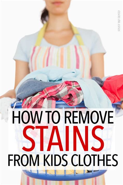 Maybe you would like to learn more about one of these? How to Remove Stains from Kids Clothes | Sunny Day Family