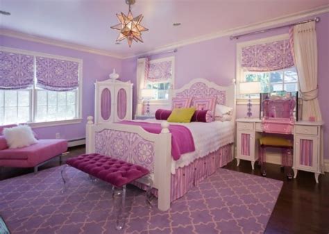Pink White Purple Girls Room Big Girl Bedroom
