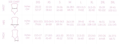 Dara Loft Size Charts