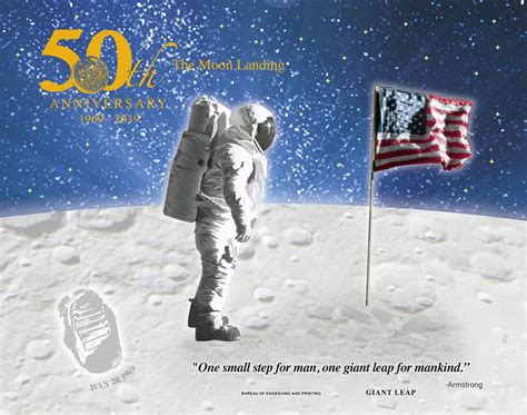 Giant Leap Print From Apollo 11 50th Anniversary Series Launches Coinnews