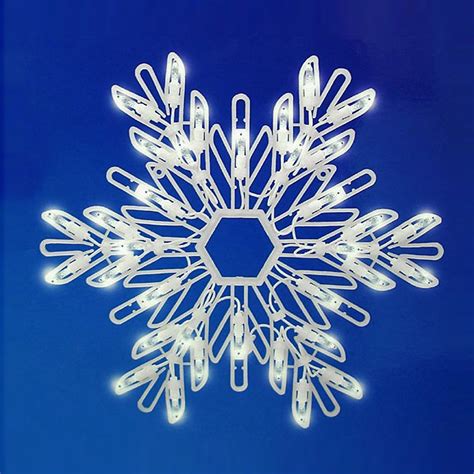 Christmas Central Lighted Snowflake Outdoor Christmas Decoration With