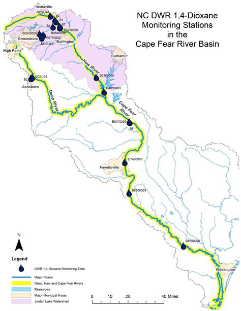 Cape Fear River Basin 14 Dioxane Study Nc Deq
