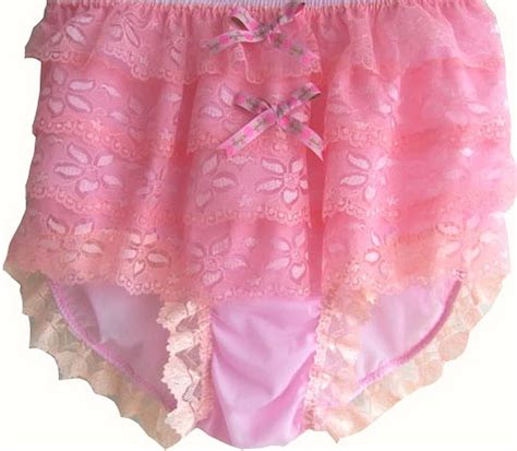 Frauen Handgefertigt Schlüpfer rosa Neu S9H9 Pink Briefs Nylon Panties