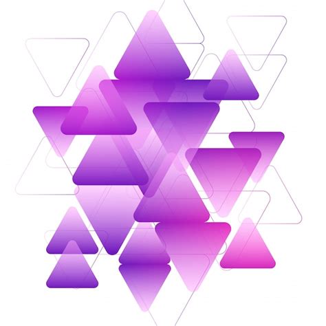 Free Vector Purple Triangles Geometric Elements Creative Abstract