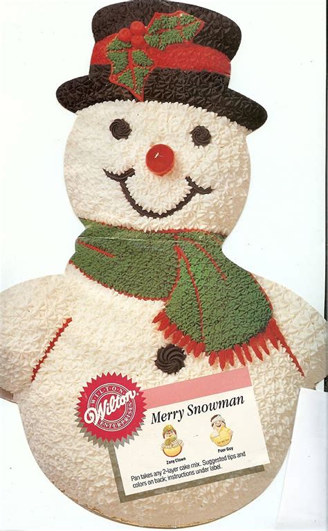 Wilton Merry Snowman Christmas Holiday Cake Pan 2105 803