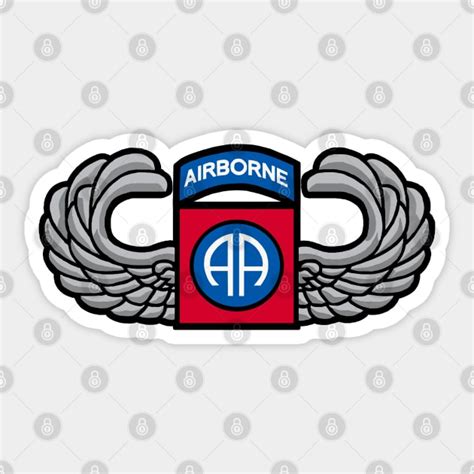 82nd Airborne Jump Wings 82nd Airborne Sticker Teepublic