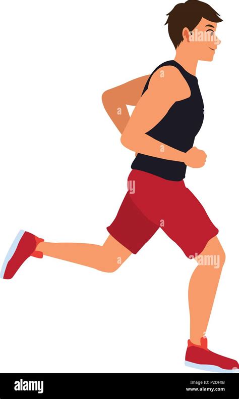 Fitness Man Running Stock Vector Image And Art Alamy