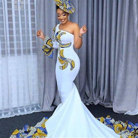 African Bridal Dress Ankara Wedding Dress African Wedding Attire African Women Mermaid Dress