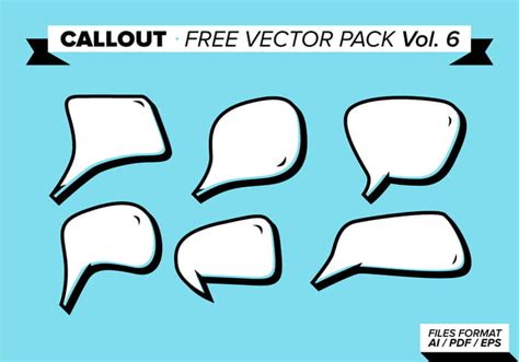 Callout Free Vector Pack Vol 6 Ai Eps Uidownload